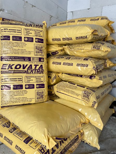 Эковата кровельная